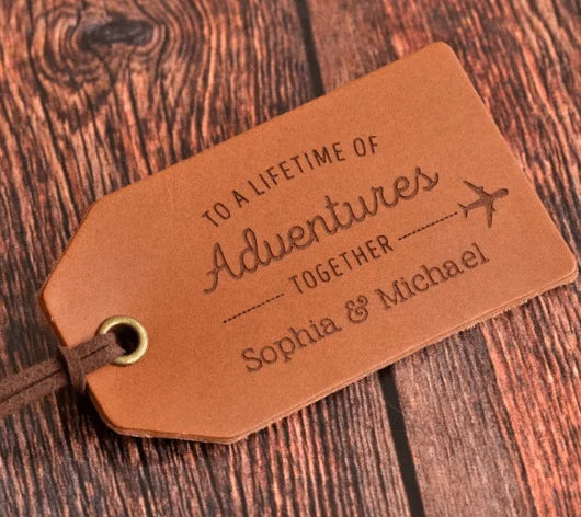 Leather Luggage Tag Personalized Luggage Tag Custom Luggage Tag Monogram Luggage Tag Travel Gift Wedding Gifts