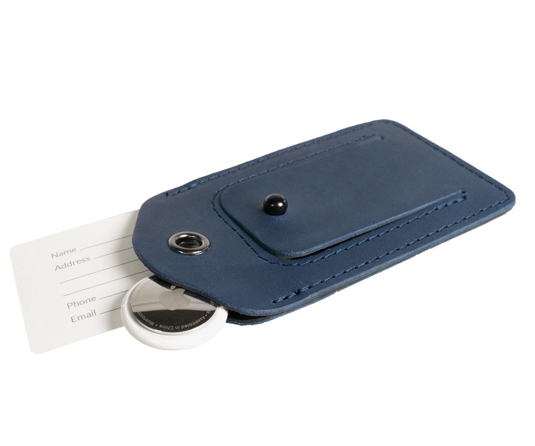 AirTag Leather Luggage Tag