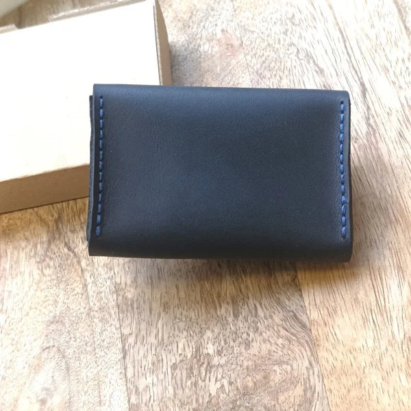 Personalized engraved business card holder. Leather business card case. Business card wallet. Corporate gift.