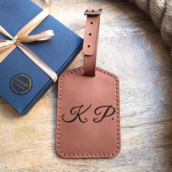 Leather Luggage Tag Personalized Luggage Tag Custom Luggage Tag Monogram Luggage Tag Gift For Frequent Travelers