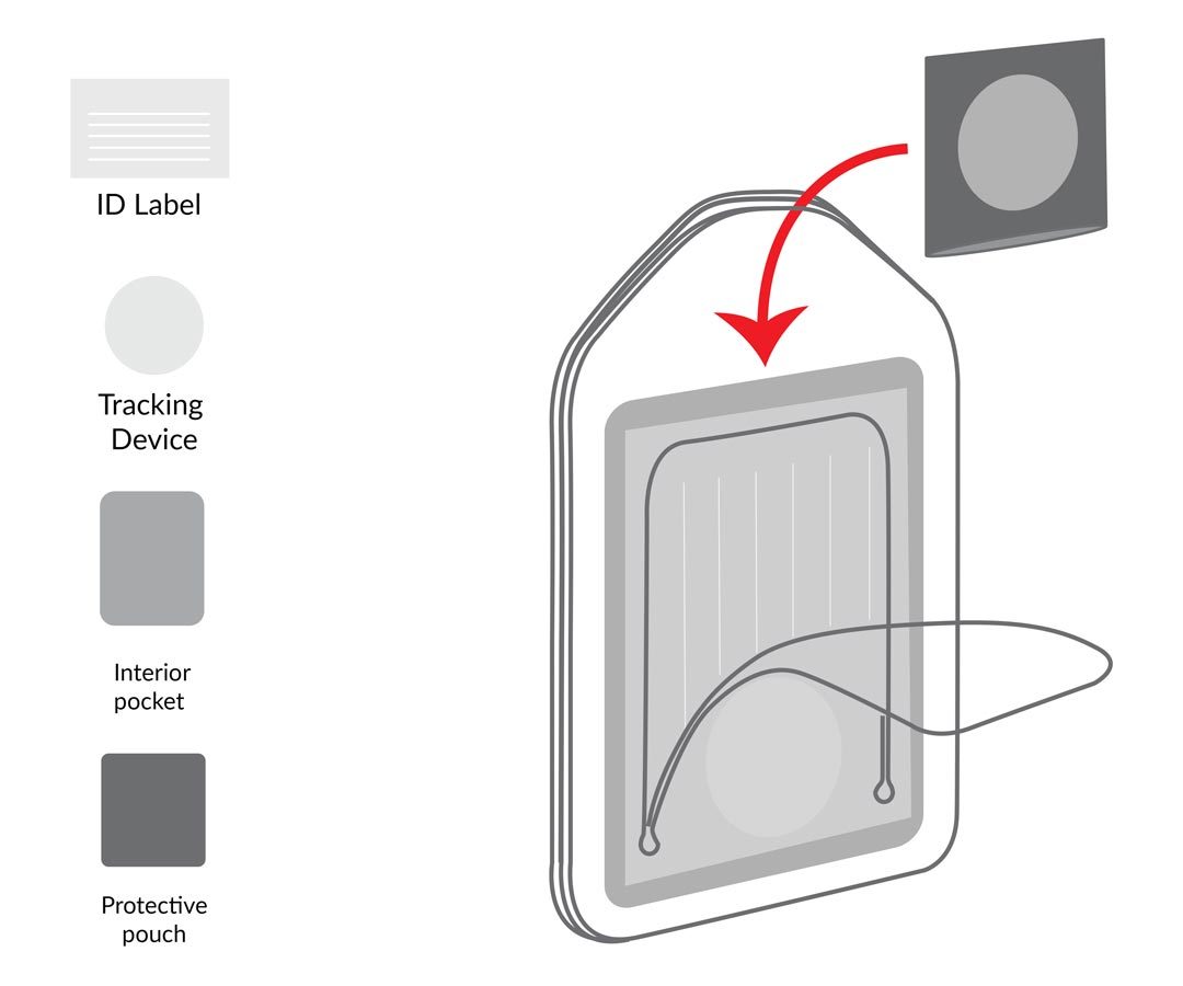 AirTag Leather Luggage Tag