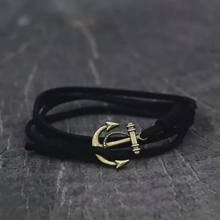 Anchor Bracelets Vintage bracelet with an anchor Black 19.50