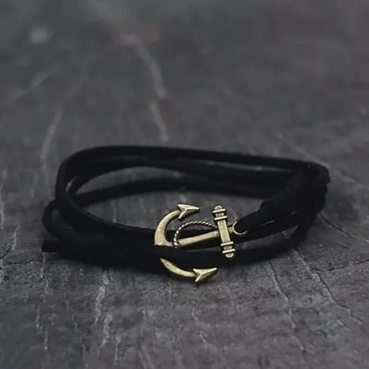 Anchor Bracelets Vintage bracelet with an anchor Black 19.50