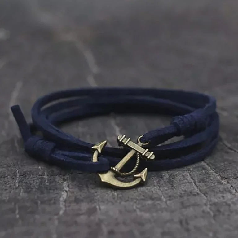 Anchor Bracelets Vintage bracelet with an anchor Blue 13.50