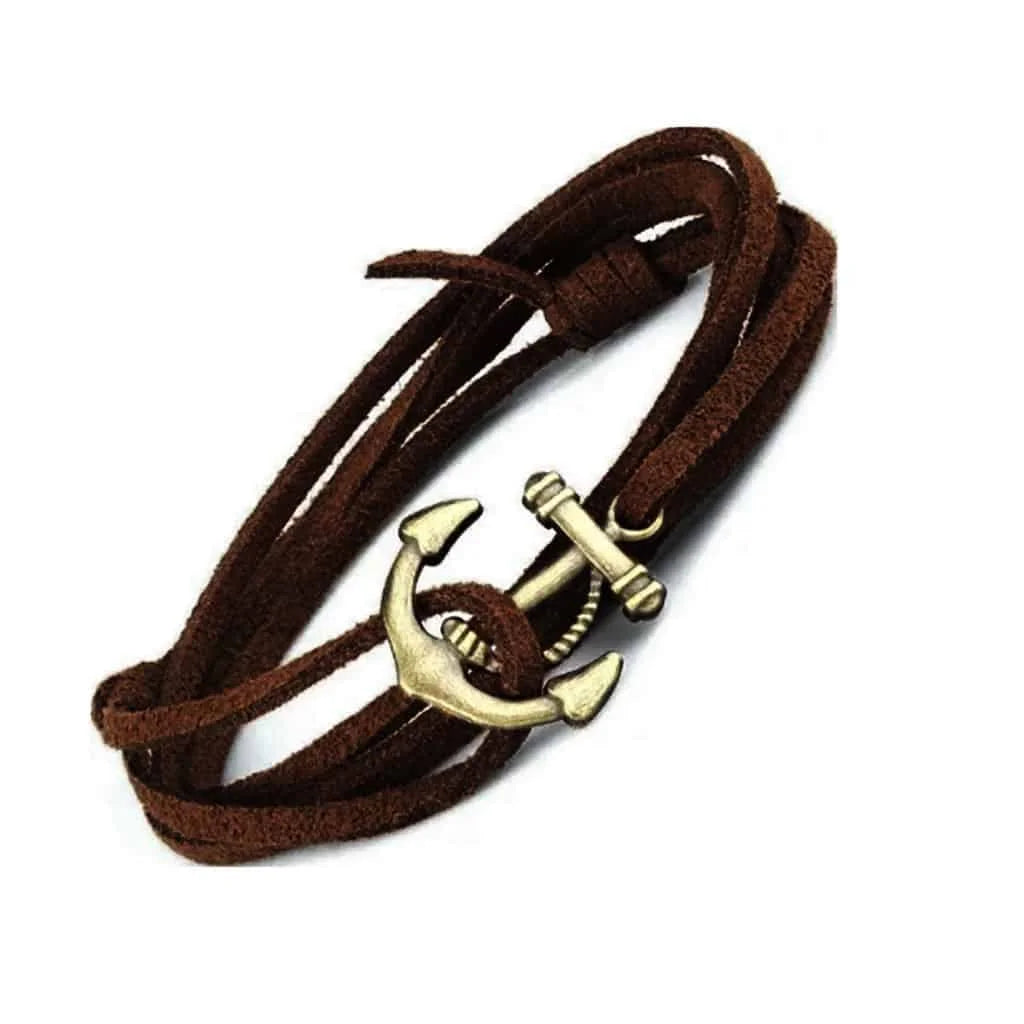 Anchor Bracelets Vintage bracelet with an anchor Brown 13.50
