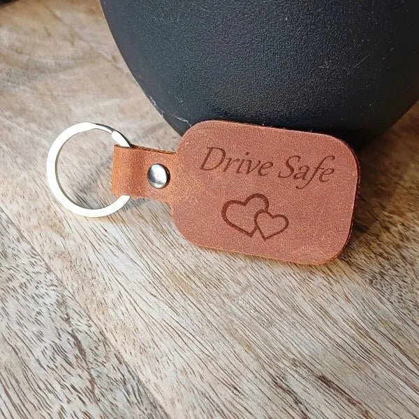 Custom Made Personalised Keychain Leather Mens Key Ring Engraved Name Monogram Initials Logo Key Chain for Man Handmade Keys Holder