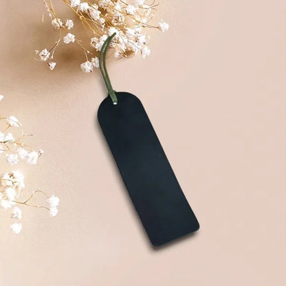 Custom Personalised Bookmark Handmade from Green Leather Engraved Photo, Name, Initial, Quote. Gift on Birthday, Christmas and Anniversary