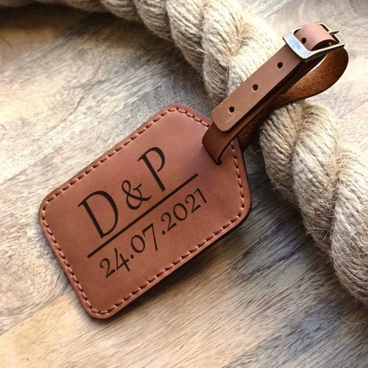 Leather Luggage Tag Personalized Luggage Tag Custom Luggage Tag Monogram Luggage Tag Gift For Frequent Travelers