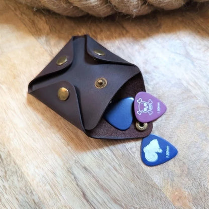Etui à médiator de guitare personnalisé Etui à médiator de guitare personnalisé en cuir avec gravure d’initiales, de logo, d’image ou de texte