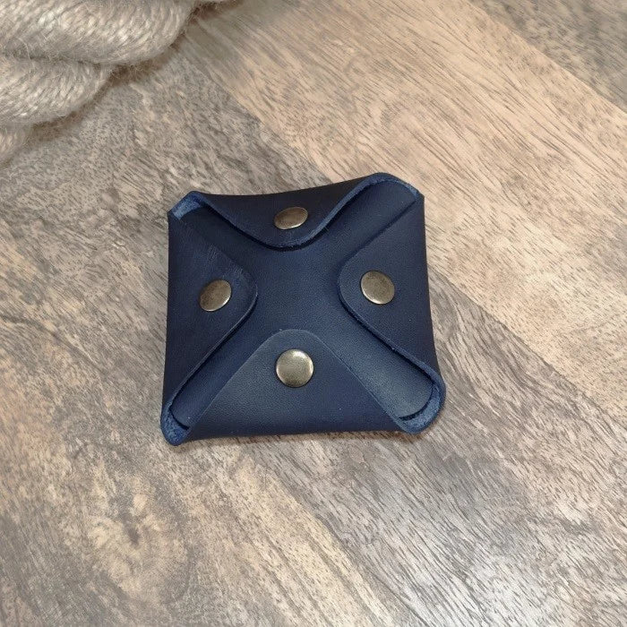 Case holder for guitar picks personalized with engraving handmade from genuine leather with logo, name, and initials Gift for guitarist and bassist