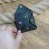Etui pour médiators de guitare en cuir gravé à la main avec le logo du groupe, le nom, les initiales. Cadeau pour guitariste ou bassiste