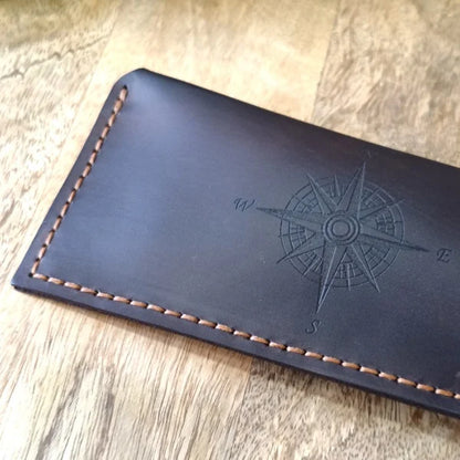 Custom leather glasses case. Personalized sunglasses case with personalised engraving. Brown leather handmade eyeglass holder case Eyewear case