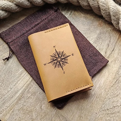 Pochette de passeport en cuir jaune Porte-passeport fait à la main et personnalisé Étui pour passeport sur mesure avec gravure du nom, des initiales
