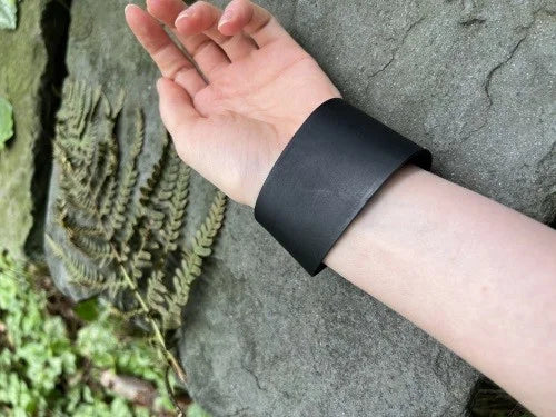 Bracelets for Women. Custom Handmade Women’s Black Leather Bracelet