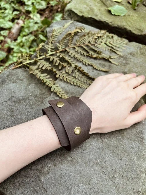 Bracelets for Women Custom Handmade Women’s Genuine Brown Leather Bracelets
