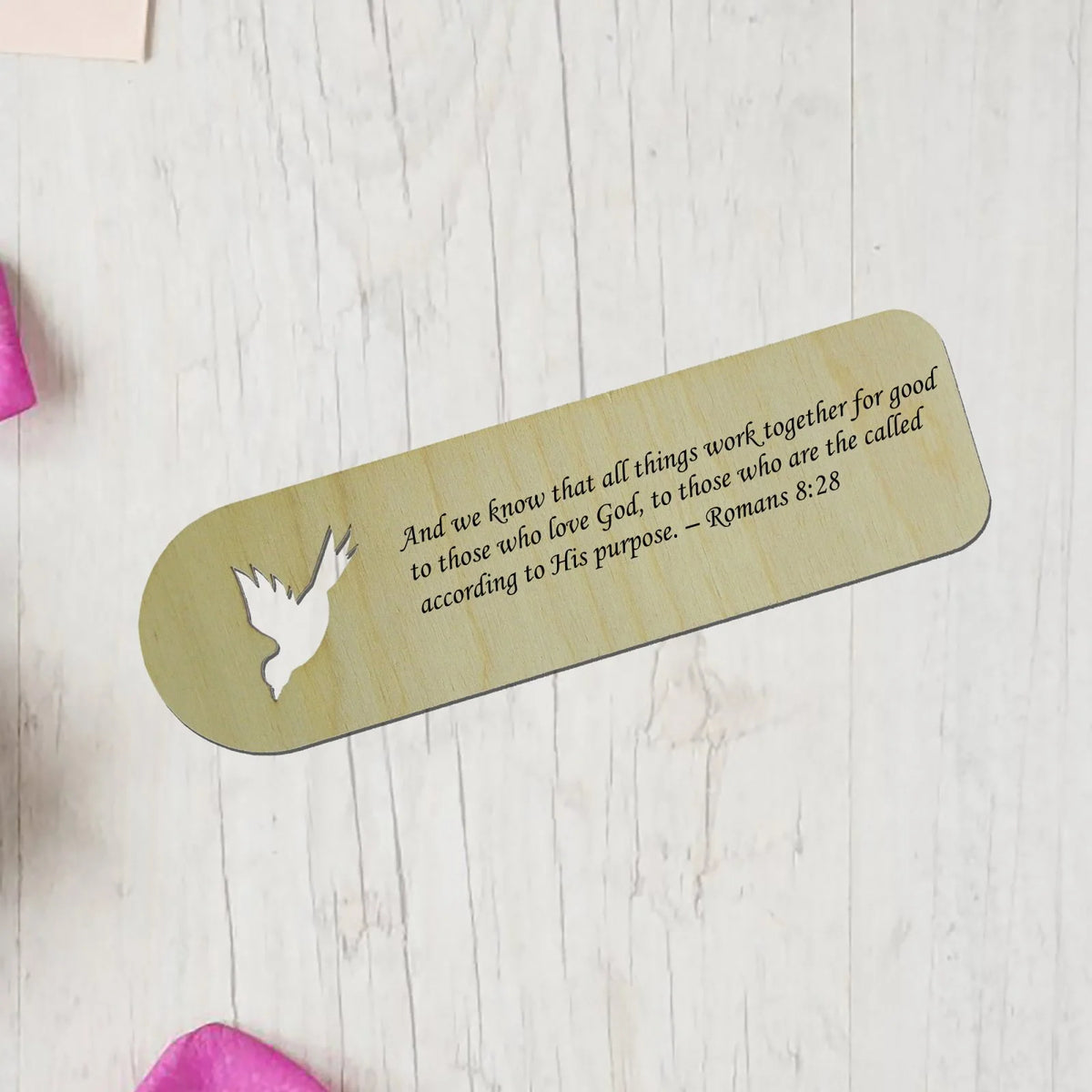 Bookmark for book wooden personalized with name, signature, wishes Gift idea for grandma