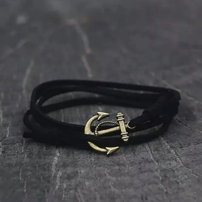 Anchor Bracelets Vintage bracelet with an anchor Black 19.50