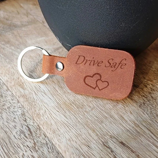Custom Made Personalised Keychain Leather Mens Key Ring Engraved Name Monogram Initials Logo Key Chain for Man Handmade Keys Holder