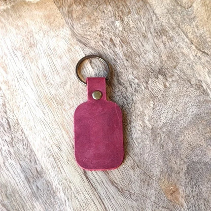 Custom Made Leather Keychain Personalized Engraved Name Monogram Initial Key Chain Key Ring for Man or Woman UNISEX Keys Holder