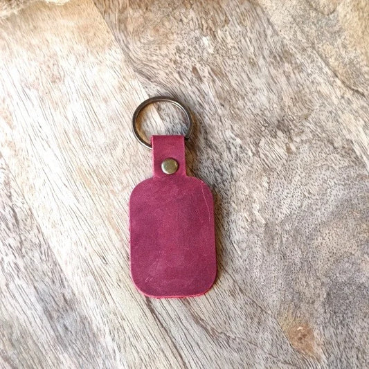 Custom Made Leather Keychain Personalized Engraved Name Monogram Initial Key Chain Key Ring for Man or Woman UNISEX Keys Holder