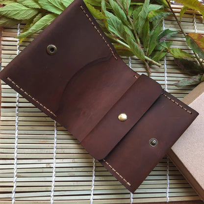 Portefeuille personnalisé en cuir pour homme avec gravure de Boussole – Rose des vents et initiales, monogramme, citation, tout texte et image